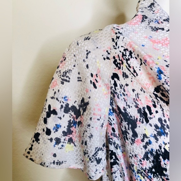 NWT COREY LYNN CALTER Silk Multicolored Printed Mini Cocktail Dress Size:2 - Picture 13 of 16